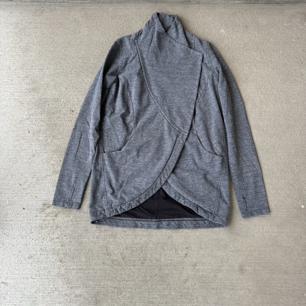 Lululemon Jacket Thats A Wrap Womens Size 6 Gray Long Sleeve Active Ladies